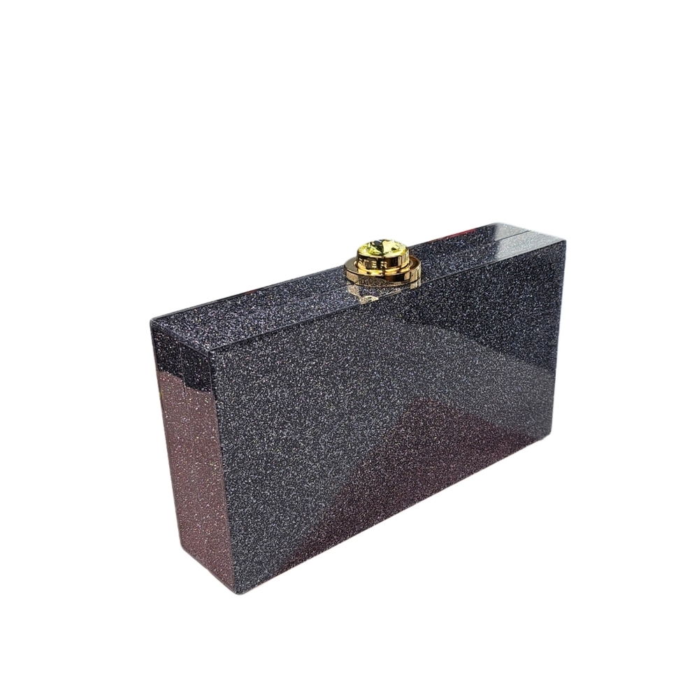 ❤️SPECIAL❤️SOPHIA WEBSTER Butterfly Clutch, Glittery Black & Crystals - Picture 6 of 10